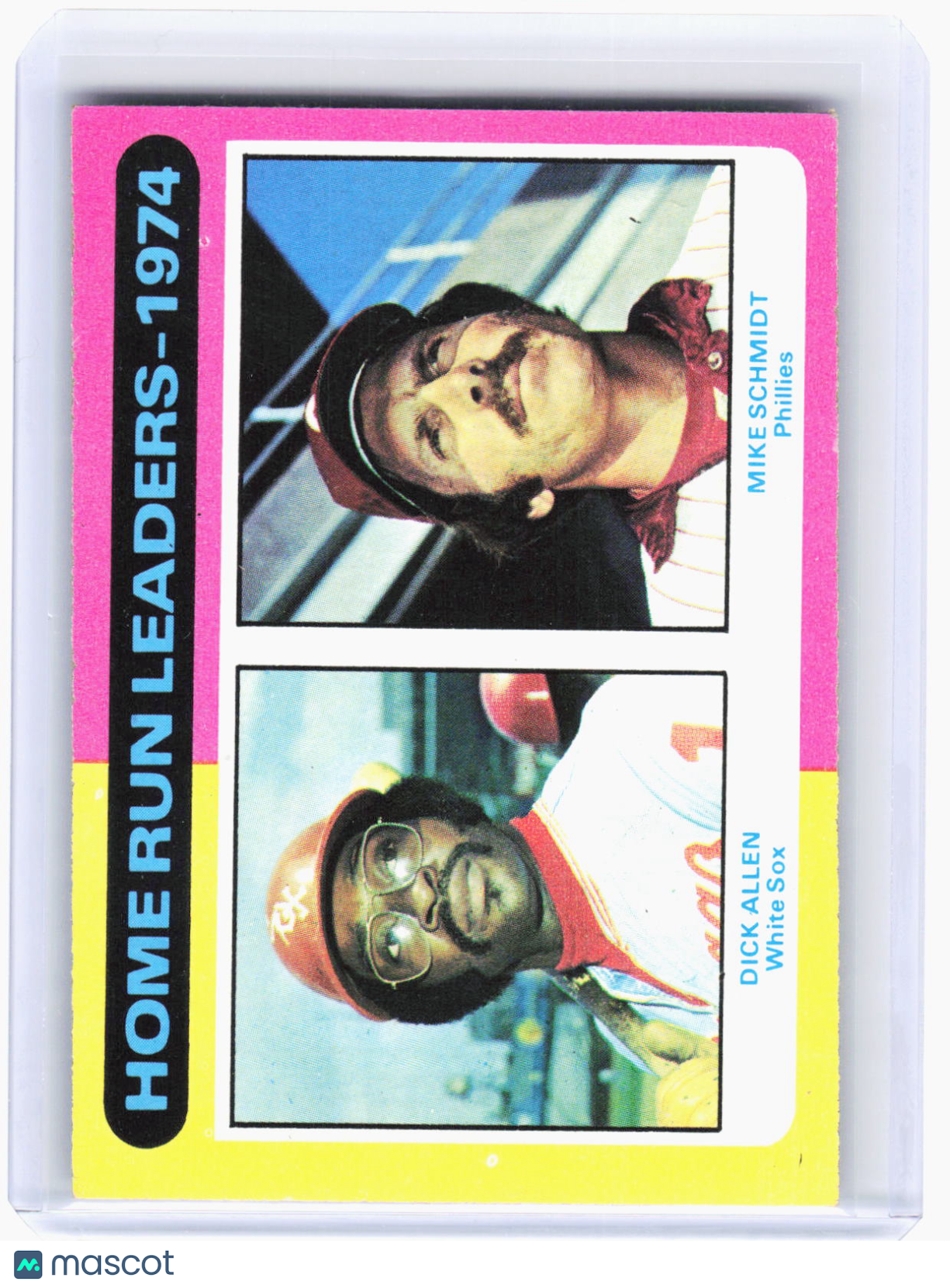 Topps 1975 Topps Baseball—Dick Allen Mike Schmidt #307 —Very Good