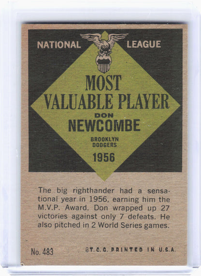 Topps 1961 Topps Baseball—Don Newcombe #483 —Very Good