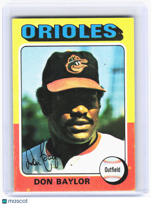 Topps 1975 Topps Baseball—Don Baylor #382 —Very Good