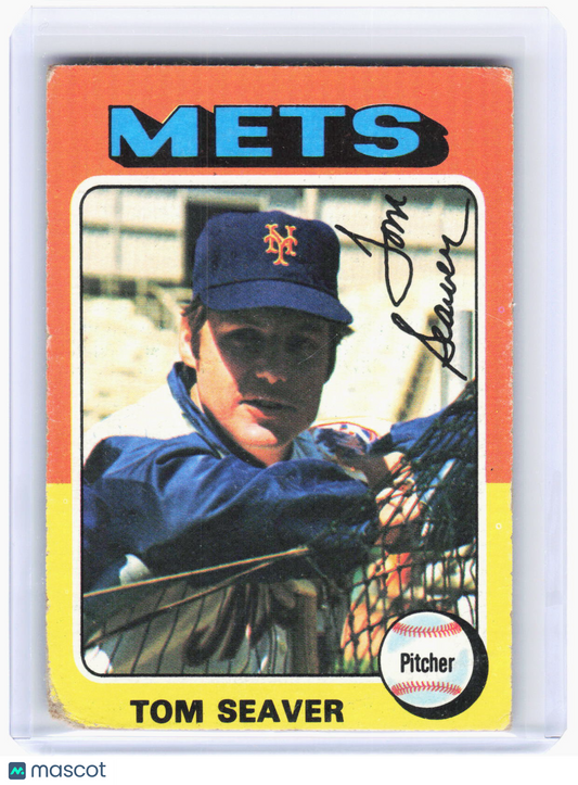 Topps 1975 Topps Baseball—Tom Seaver #370 —Poor