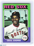 Topps 1975 Topps Baseball—Cecil Cooper #489 —Very Good