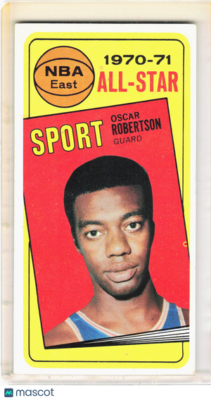 Topps 1970 Topps Basketball—Oscar Robertson #114 —Very Good