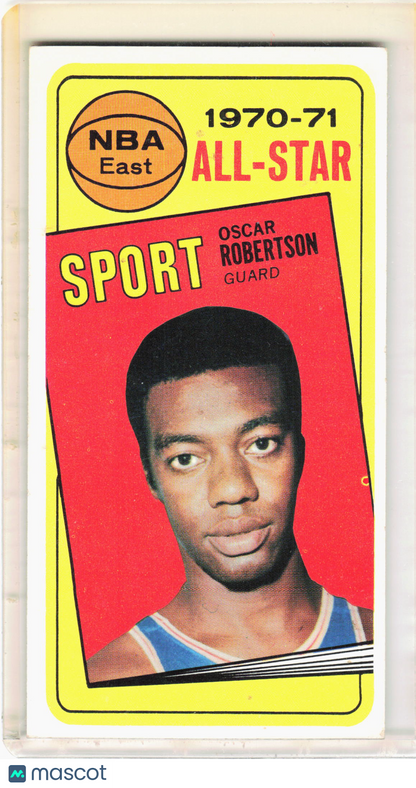 Topps 1970 Topps Basketball—Oscar Robertson #114 —Very Good