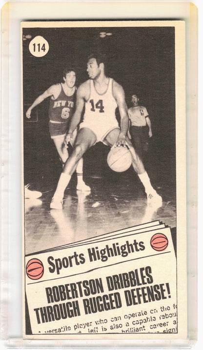 Topps 1970 Topps Basketball—Oscar Robertson #114 —Very Good