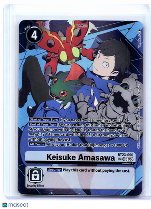 2024 Digimon Card Game—Keisuke Amasawa (SP) #BT23-090 Hackers' Slumber—SR Foil