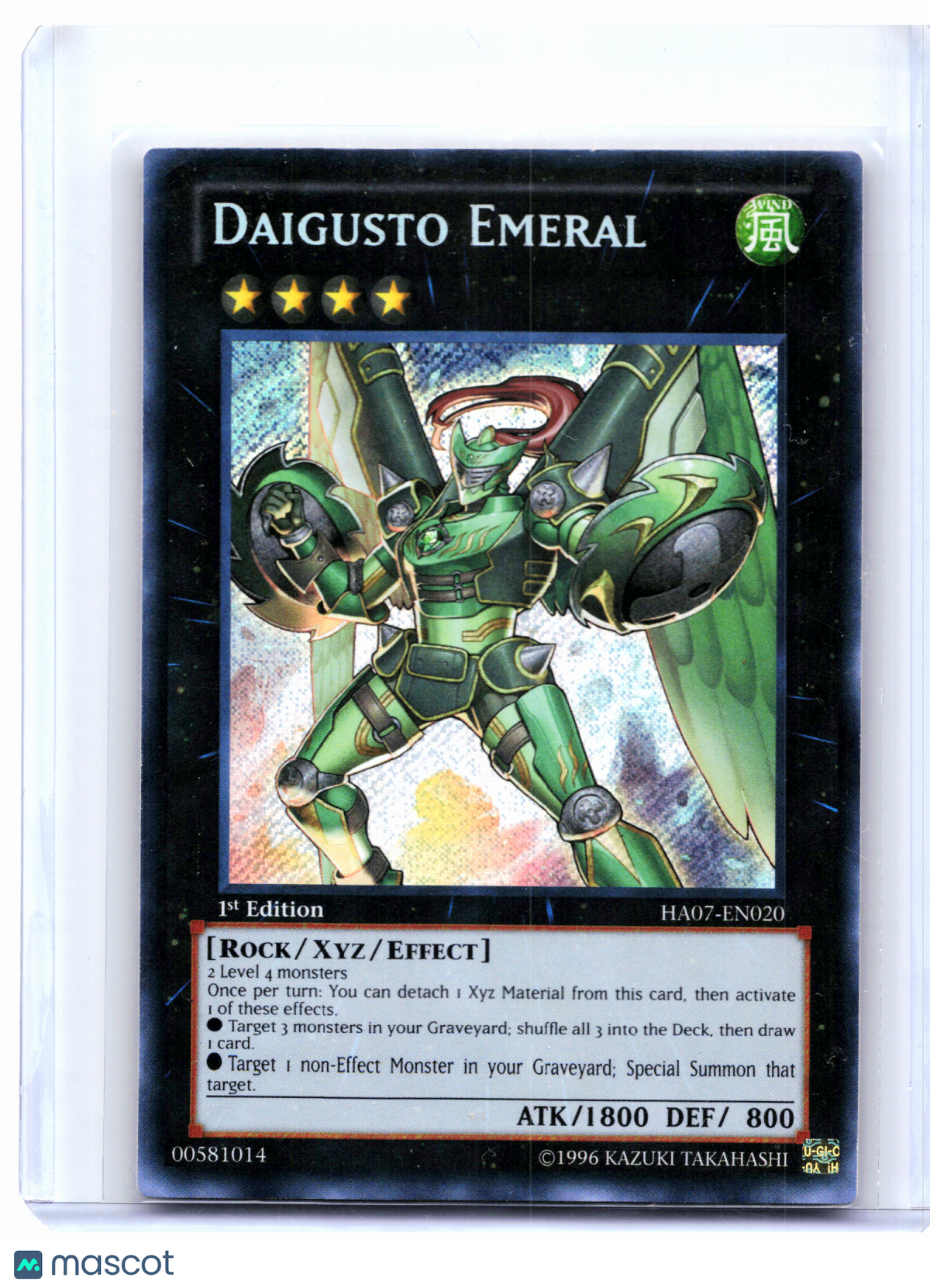 2013 YuGiOh!—Daigusto Emeral #HA07-EN020 Hidden Arsenal 7—Secret Rare (1st Ed)
