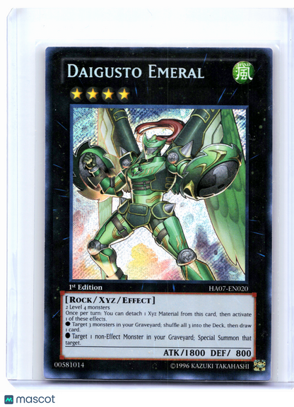 2013 YuGiOh!—Daigusto Emeral #HA07-EN020 Hidden Arsenal 7—Secret Rare (1st Ed)