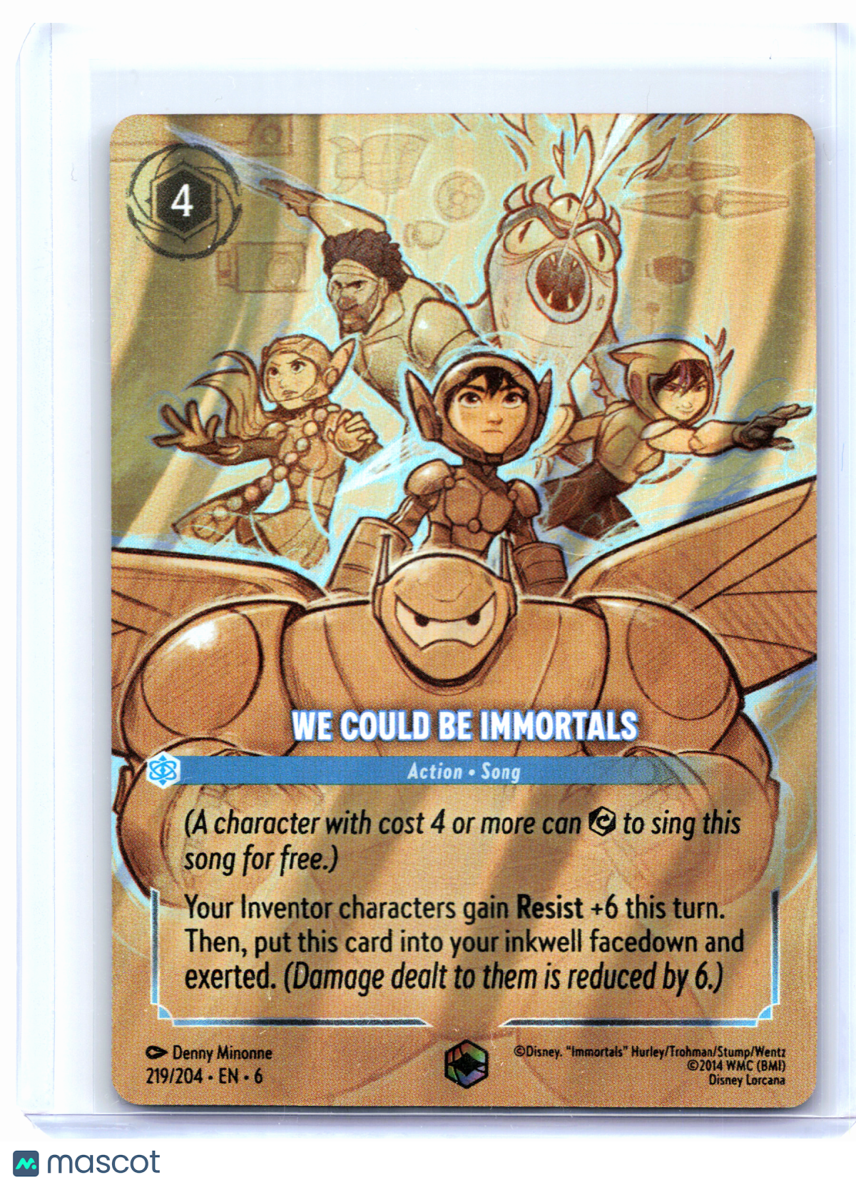 2024 Disney Lorcana—We Could Be Immortals #219/204 Azurite Sea—Enchanted Foil