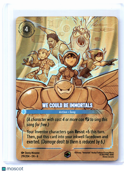 2024 Disney Lorcana—We Could Be Immortals #219/204 Azurite Sea—Enchanted Foil