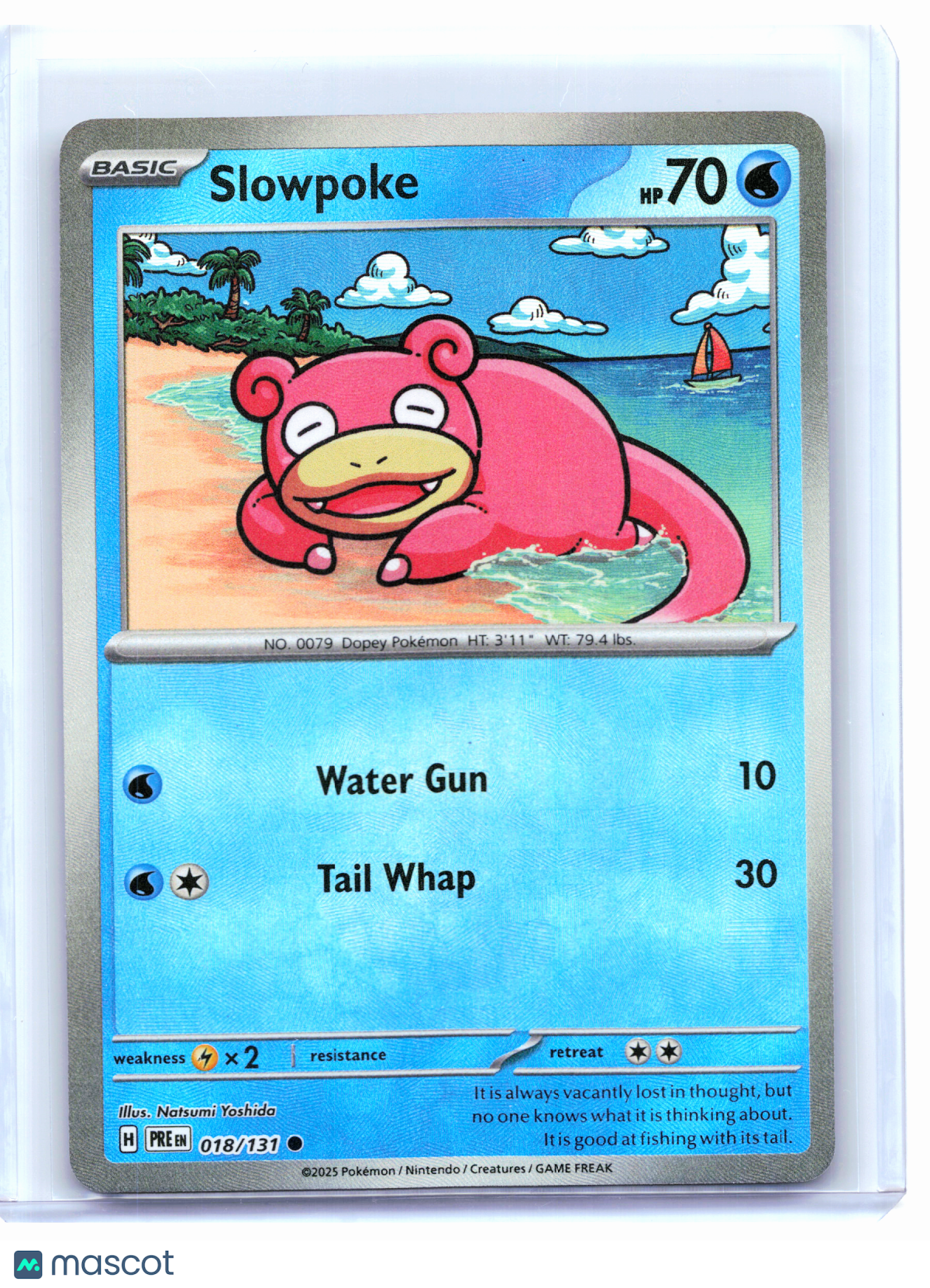 2025 Pokemon—Slowpoke (Master Ball Pattern) #18/131 Journey Together—Common Holo
