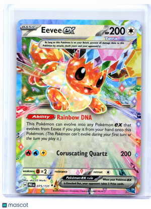 2025 Pokemon—Eevee ex #075/131 Prismatic Evolutions—Double Rare Holo