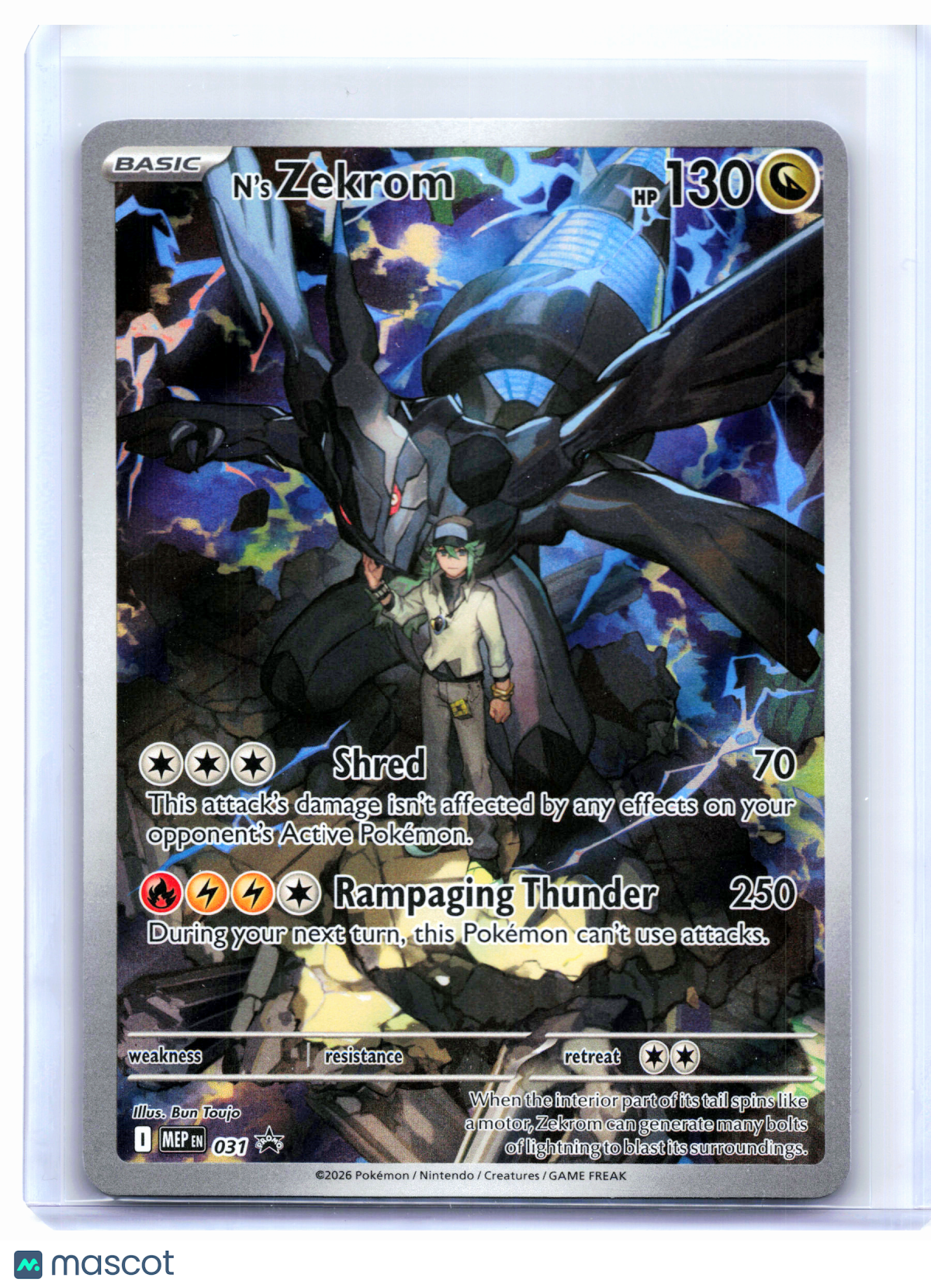 2026 Pokemon—N's Zekrom #031 Mega Evolution Promo—Black Star Promo Holo