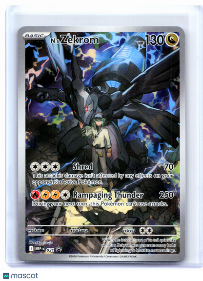 2026 Pokemon—N's Zekrom #031 Mega Evolution Promo—Black Star Promo Holo