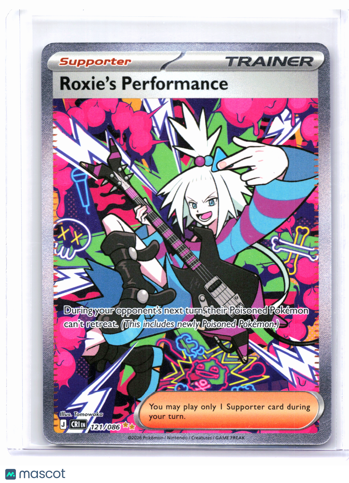 2026 Pokemon—Roxie's Performance #121/086 Chaos Rising—Special Illustration Rare