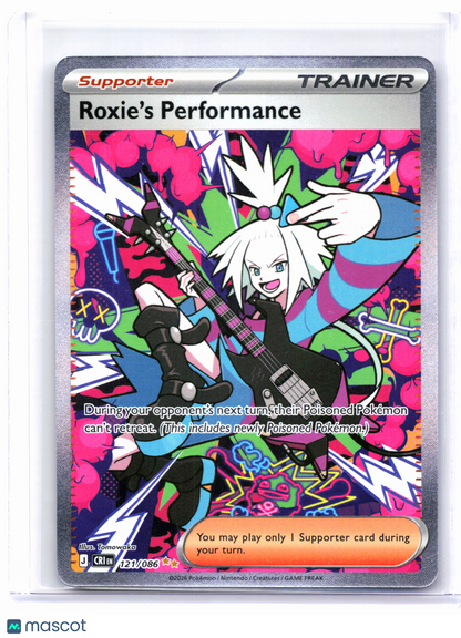 2026 Pokemon—Roxie's Performance #121/086 Chaos Rising—Special Illustration Rare