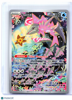 2023 Pokemon—Veluza #192/182 Paradox Rift—Illustration Rare Holo