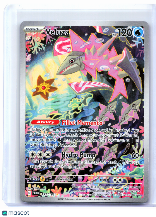 2023 Pokemon—Veluza #192/182 Paradox Rift—Illustration Rare Holo