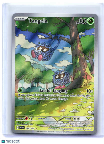 2023 Pokemon—Tangela #178/165 Scarlet & Violet 151—Illustration Rare Holo