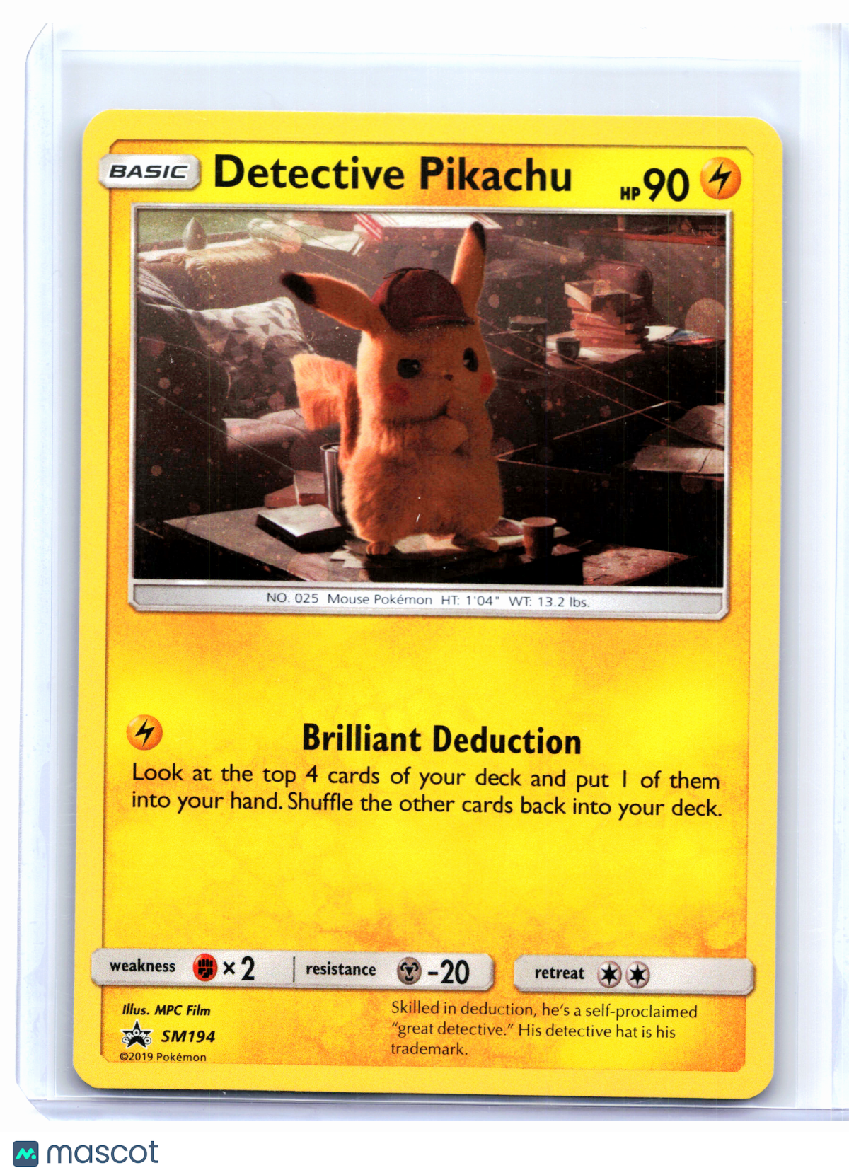 2019 Pokemon—Detective Pikachu #SM194 Sun & Moon Promos—Black Star Promo Holo