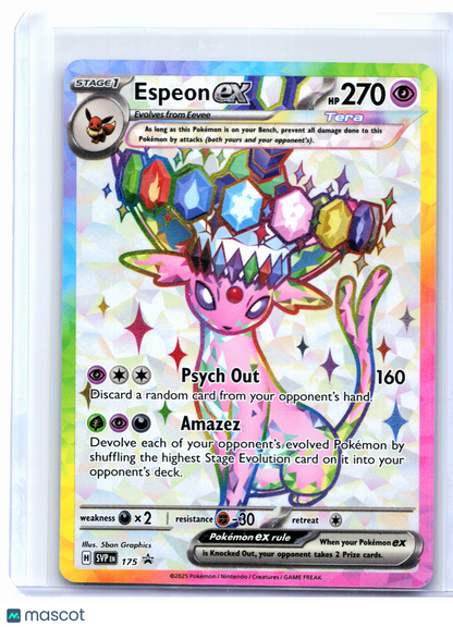 2025 Pokemon—Espeon ex #175 Scarlet & Violet Promo—Black Star Promo Holo