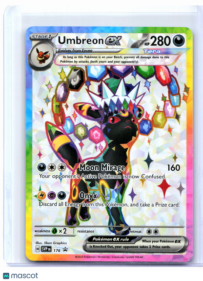 2025 Pokemon—Umbreon ex #176 Scarlet & Violet Promo—Black Star Promo Holo