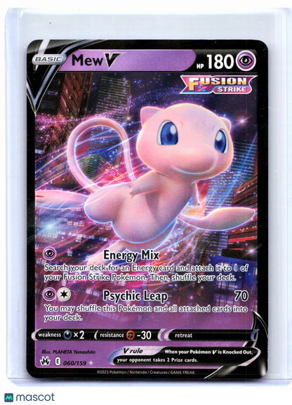 2021 Pokemon—Mew V #060/159 Crown Zenith—Ultra Rare Holo