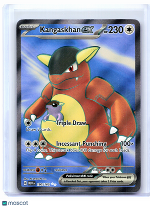 2023 Pokemon—Kangaskhan ex #190/165 Scarlet & Violet 151—Ultra Rare Holo [LP]