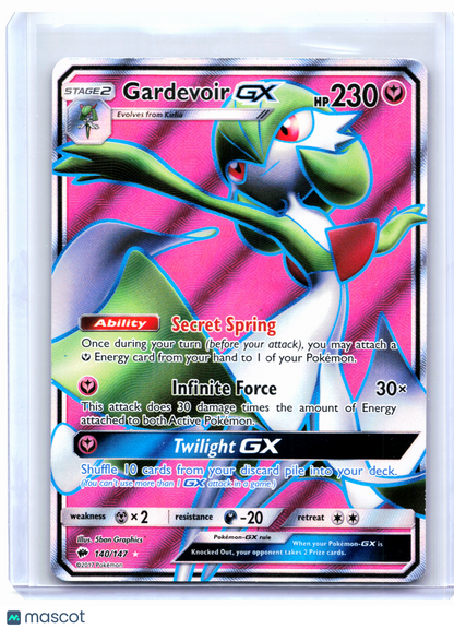 2017 Pokemon—Gardevoir GX #140/147 Burning Shadows—Ultra Rare [Lightly Played]
