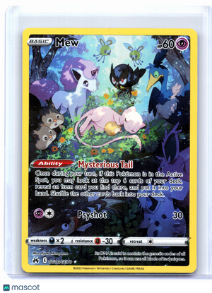 2023 Pokemon—Mew #GG10/GG70 Crown Zenith: Galarian Gallery—Ultra Rare Holo [LP]
