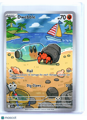 2025 Pokemon—Dwebble #129/086 Black Bolt—Illustration Rare Holo [Lightly Played]