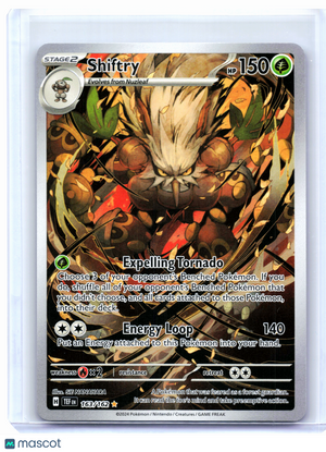 2024 Pokemon—Shiftry #163/162 Temporal Forces—Illustration Rare Holo [LP]
