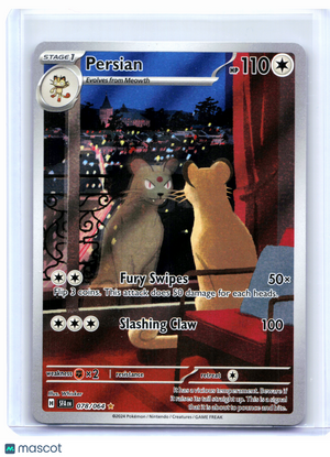 2024 Pokemon—Persian #078/064 Shrouded Fable—Illustration Rare Holo [LP]