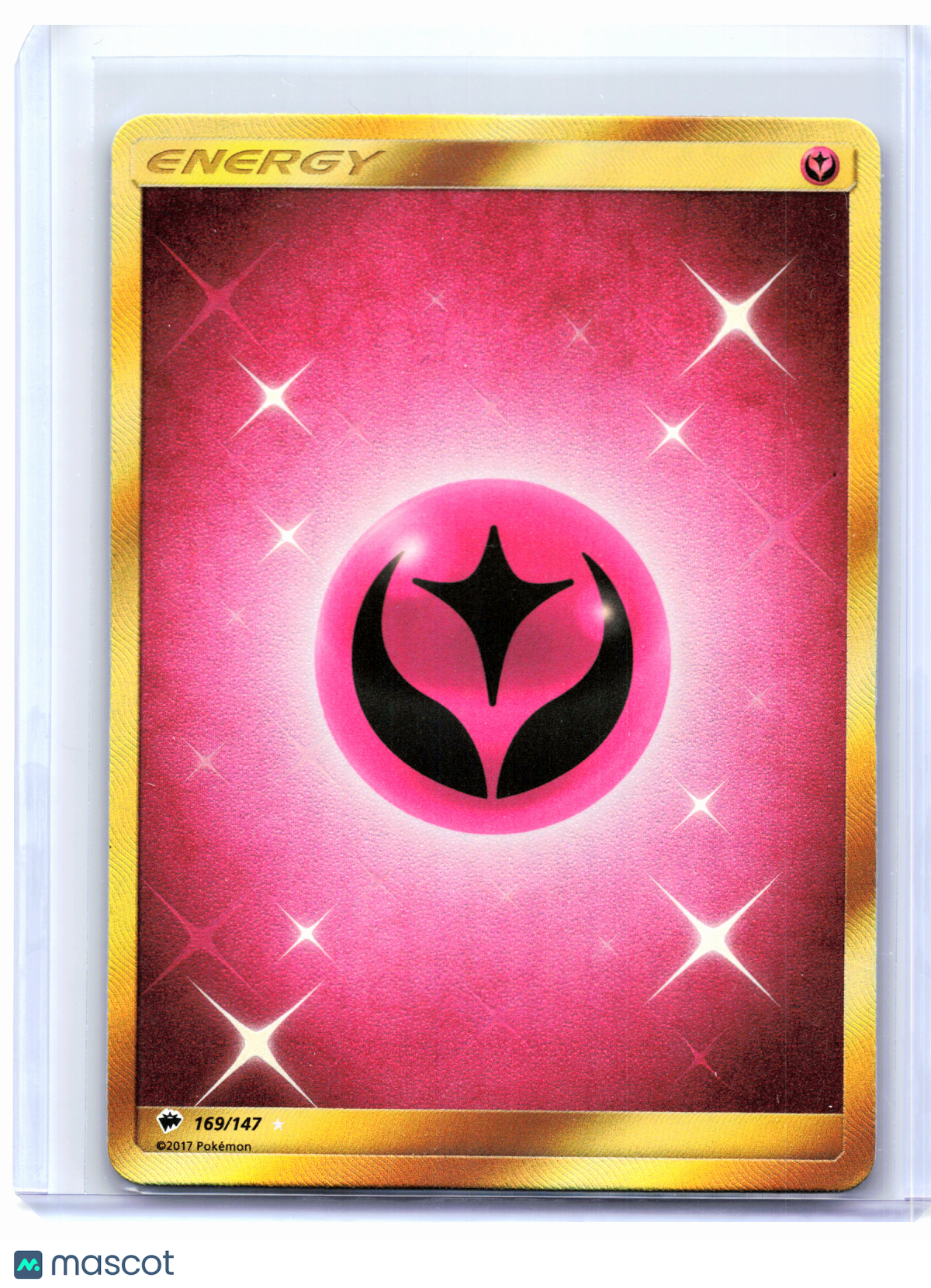 2017 Pokemon—Fairy Energy (Secret) #169/147 Burning Shadows—Secret Rare [MP]
