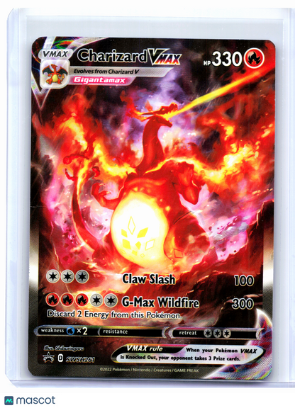 2022 Pokemon—Charizard VMAX #SWSH261 Sword & Shield Promo—Black Star Promo [DMG]