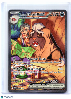 2025 Pokemon—Arven's Mabosstiff ex #235/182 Destined Rivals—SIR Holo