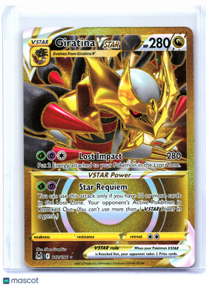 2022 Pokemon—Giratina VSTAR (Secret) #212/196 Lost Origin—Secret Rare Holo