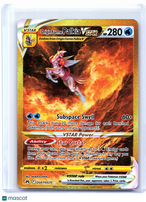 2023 Pokemon—Origin Forme Palkia VSTAR (Secret) #GG67/GG70 CRZ: GG—SR Holo [LP]