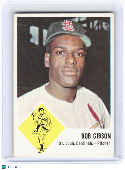 Fleer 1963 Fleer Baseball—Bob Gibson #61 —Very Good