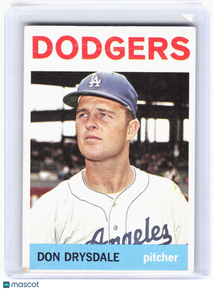Topps 1964 Topps Baseball—Don Drysdale #120 —Very Good