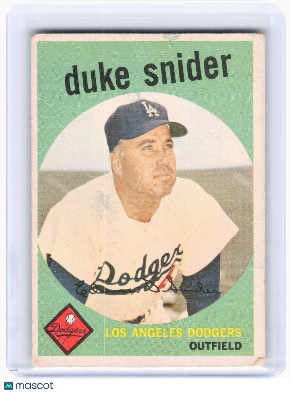 Topps 1959 Topps Baseball—Duke Snider #20 —Poor