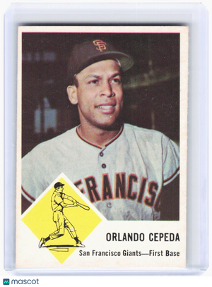 Fleer 1963 Fleer Baseball—Orlando Cepeda #64 —Very Good