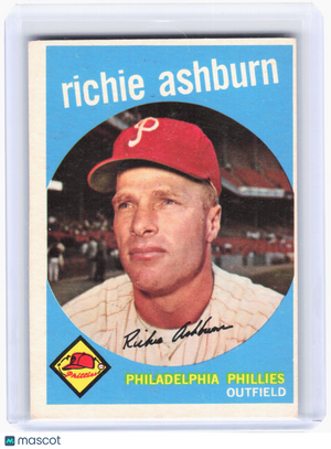 Topps 1959 Topps Baseball—Richie Ashburn #300 —Very Good