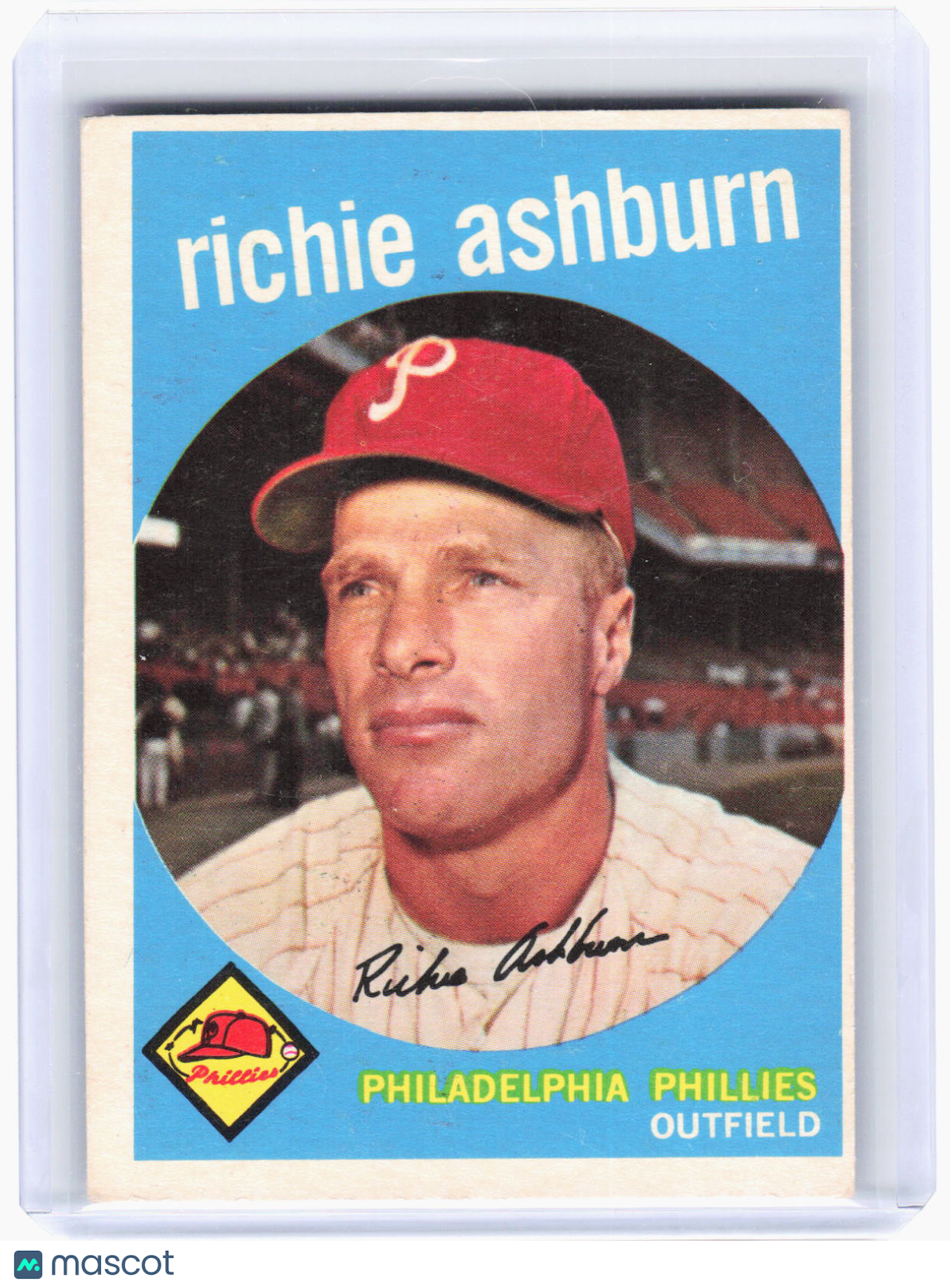 Topps 1959 Topps Baseball—Richie Ashburn #300 —Very Good