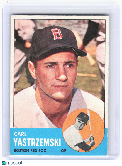 Topps 1963 Topps Baseball—Carl Yastrzemski #115 —Very Good