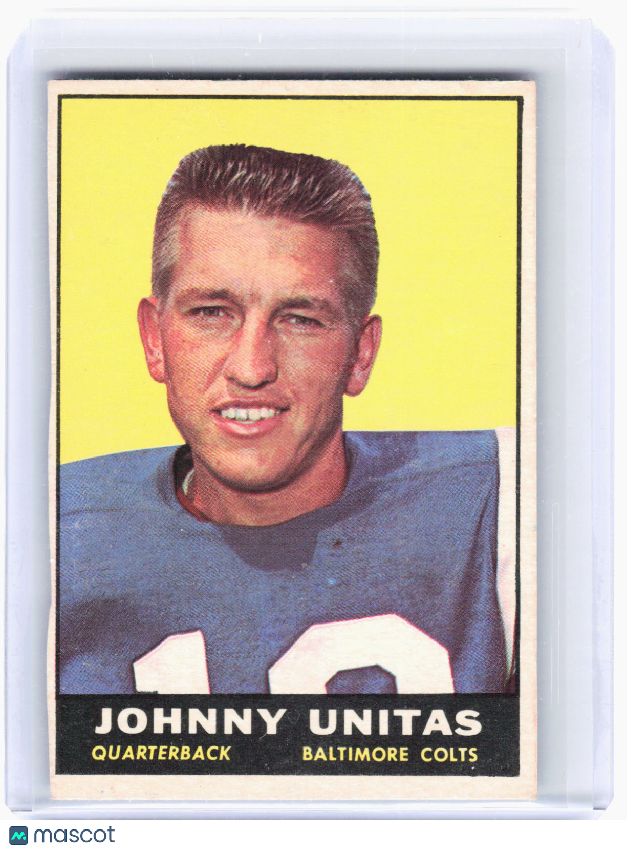 Topps 1961 Topps Football—Johnny Unitas #1 —Poor