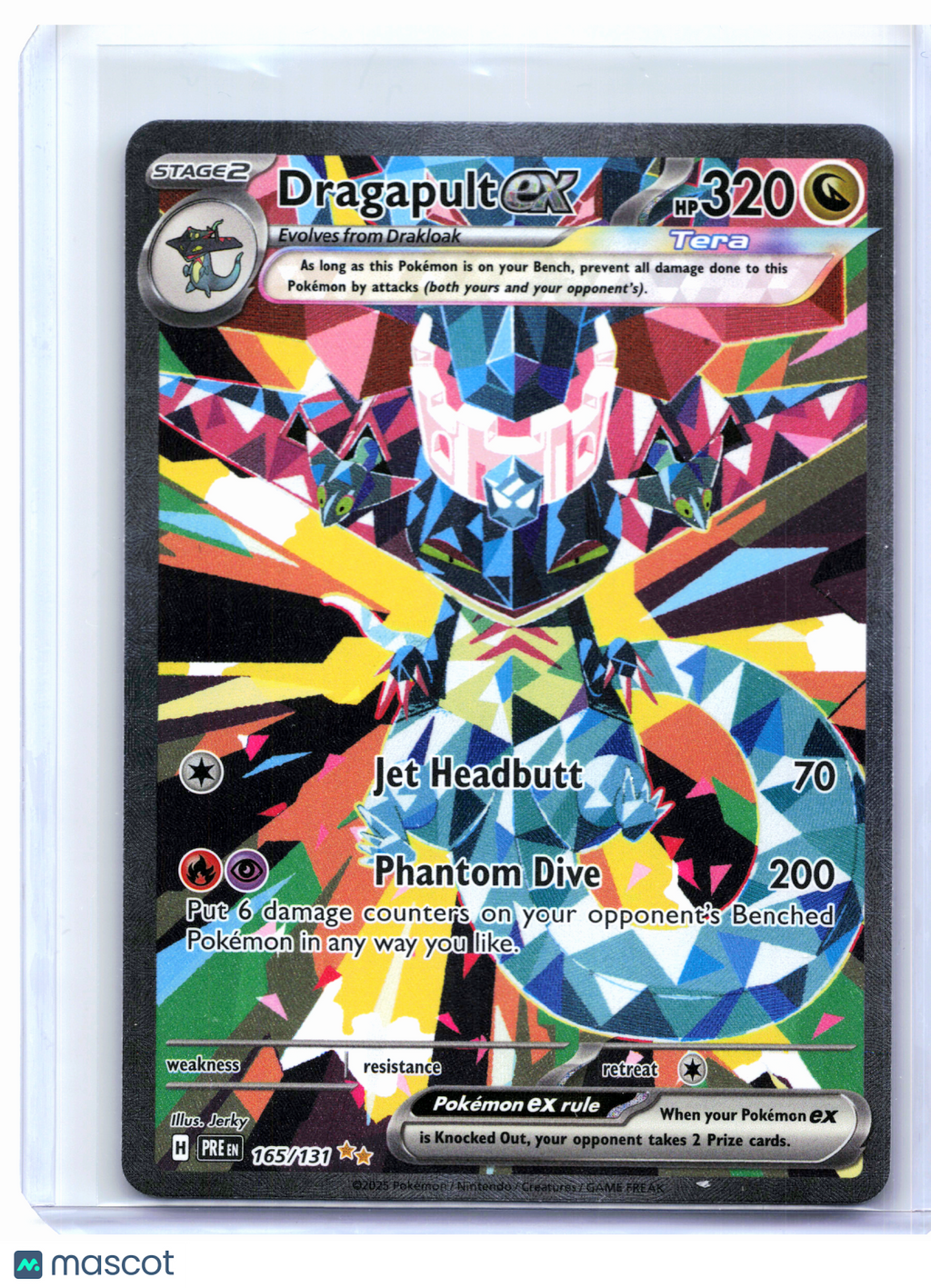 2025 Pokemon—Dragapult ex #165/131 Prismatic Evolutions—SIR Holo