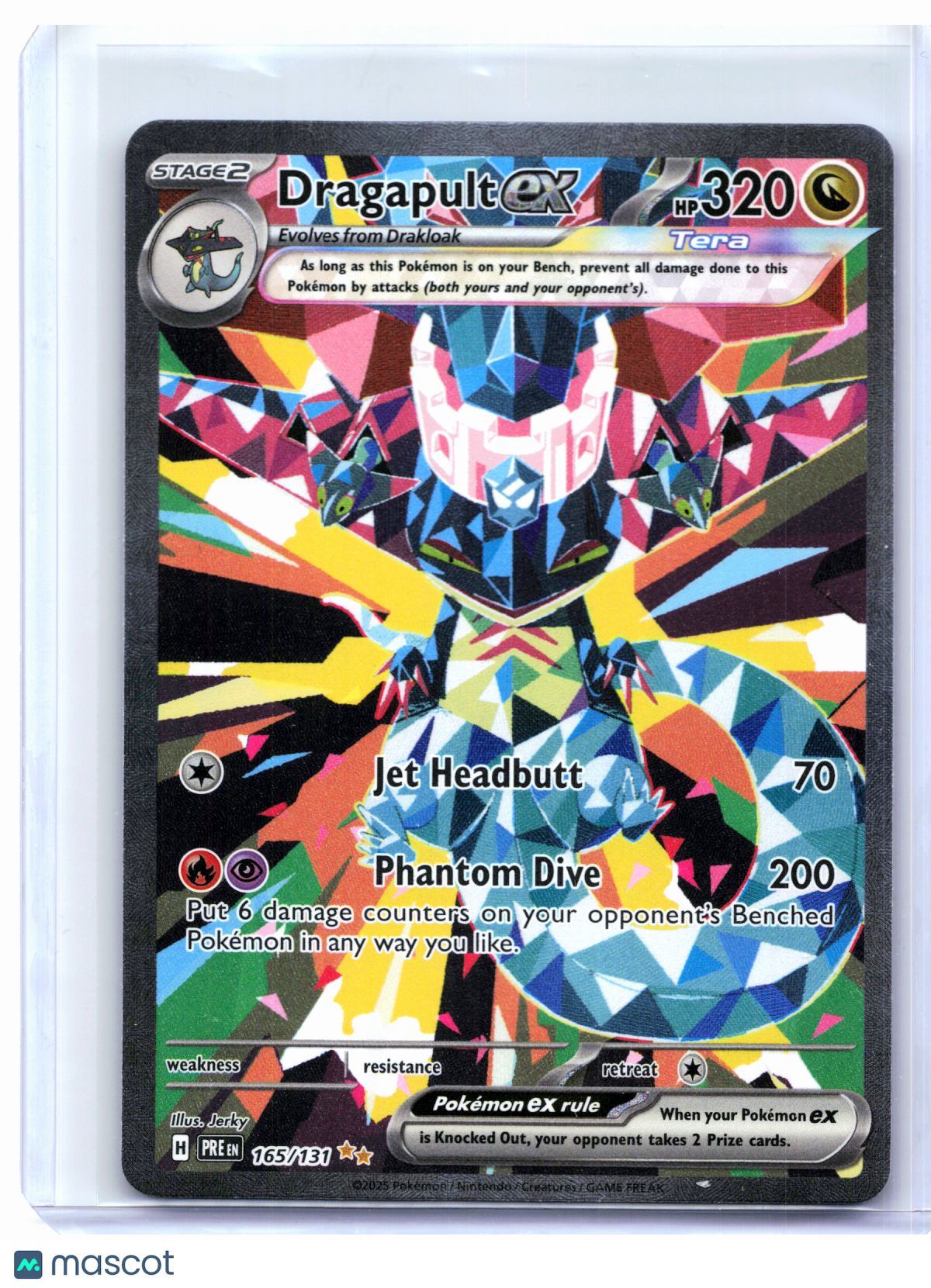 2025 Pokemon—Dragapult ex #165/131 Prismatic Evolutions—SIR Holo
