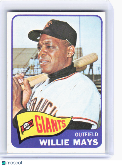 Topps 1965 Topps Baseball—Willie Mays #250 —Very Good