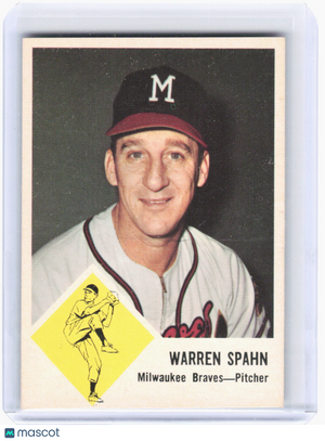 Fleer 1963 Fleer Baseball Baseball—Warren Spahn #45 —Very Good