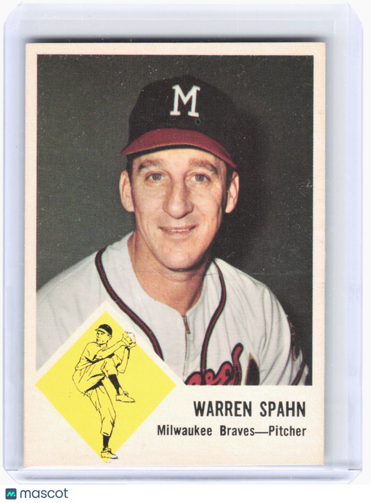Fleer 1963 Fleer Baseball Baseball—Warren Spahn #45 —Very Good